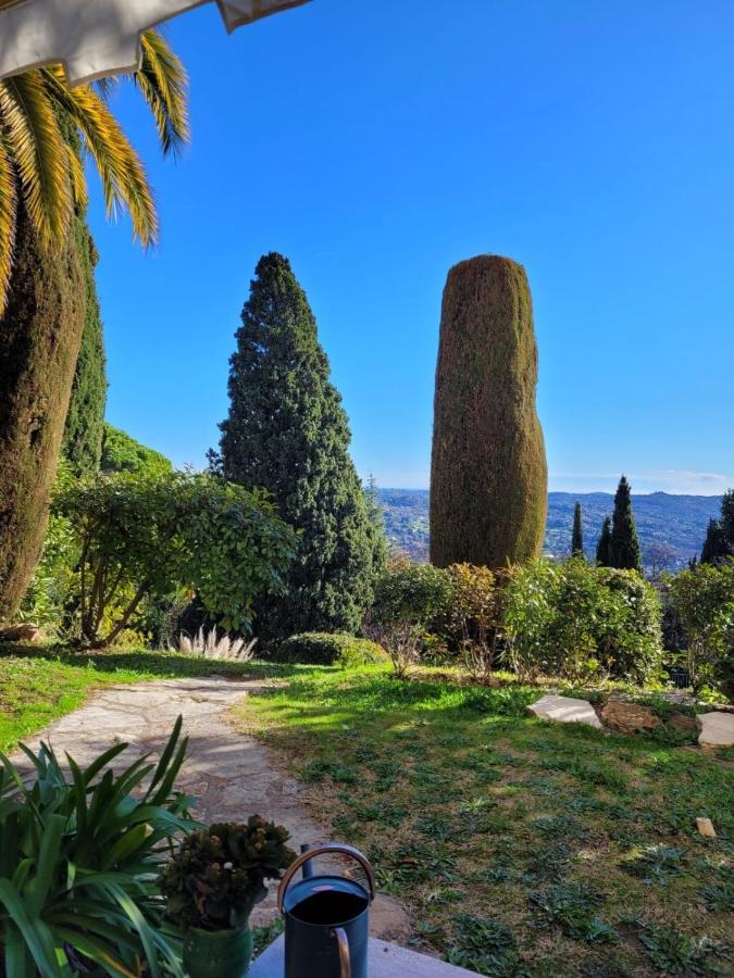 גראס Clim Jardin Et Parking Prive -Piscine Tennis Et Park Vue Mer מראה חיצוני תמונה